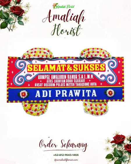 Papan Bunga Ucapan Selamat Ciracap